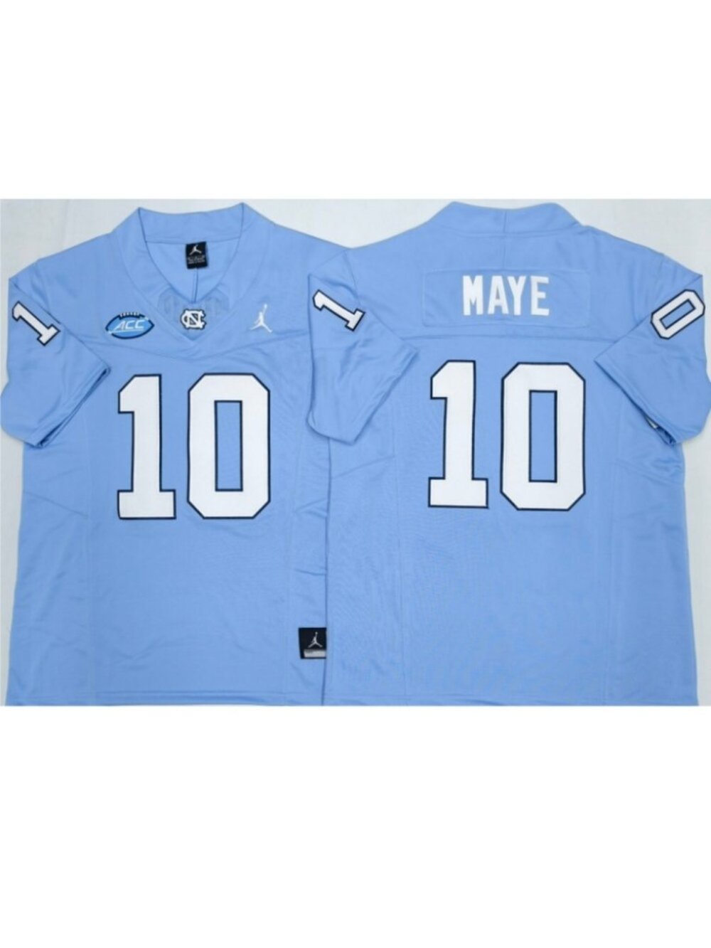 Drake Maye Blue Stitched Jersey Vapor